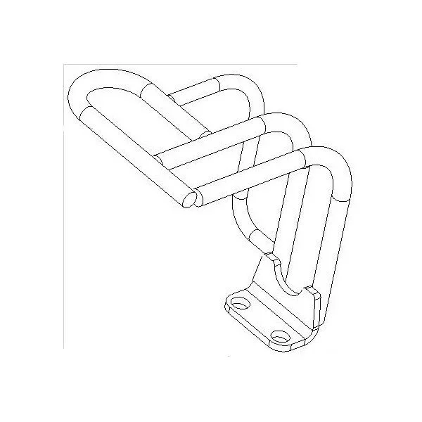 N°57 Garniture de protection depuis 2013 pour châssis de side-car 2WD (pièce carbu)