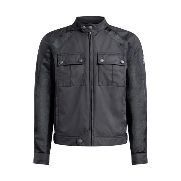 Blouson Belstaff Temple Tec black for men, summer clothing ideal for adventures in sidecar Ural