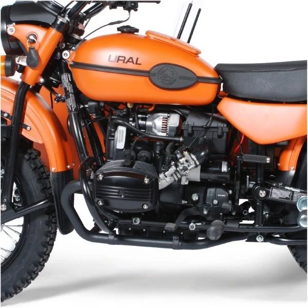 Système d'échappement haut 2-1 en acier inoxydable GPR noir (OFF ROAD uniquement) pour 2016 à 2020 (euro4), accessoire side-car Ural via Moto Side Aventure (concessionnaire side-car Ural)