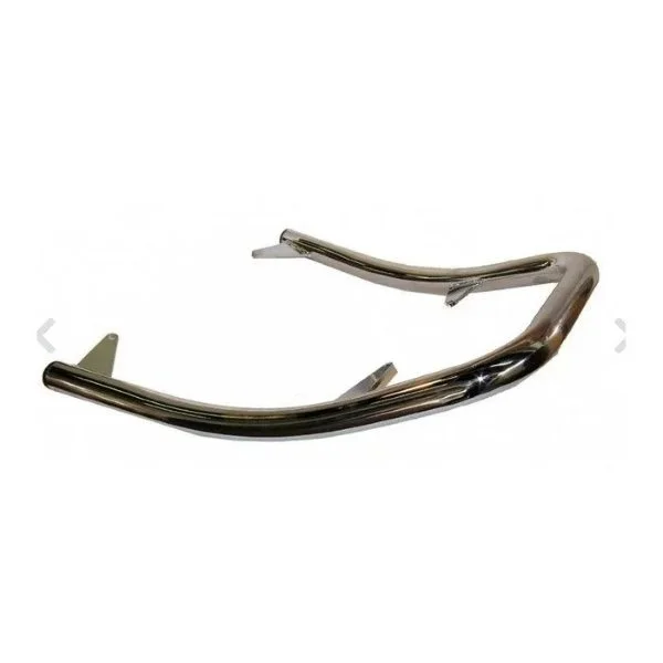 Parachoques delantero de protección reforzado (negro o cromado), accesorio para sidecar Ural a través de Moto Side Aventure (distribuidor de sidecares Ural)