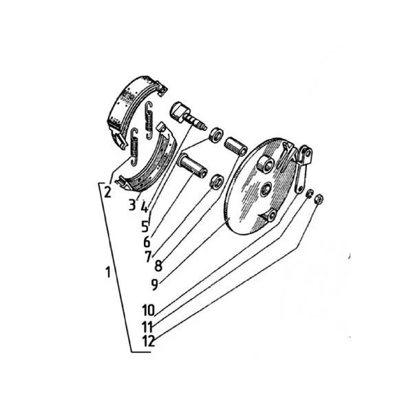 N°1 Couvercle de frein de side-car depuis 2007 pour tous les modèles pour frein de side-car (pièce carbu)