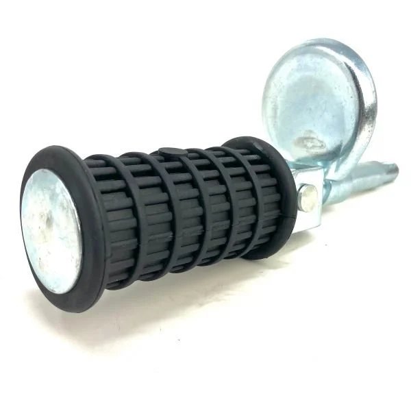 Footrest rear, fold away, assembly without stopper for the motorcycle frame, original Ural Motorcycles spare part for sidecar via Moto Side Aventure (Ural sidecar dealer)