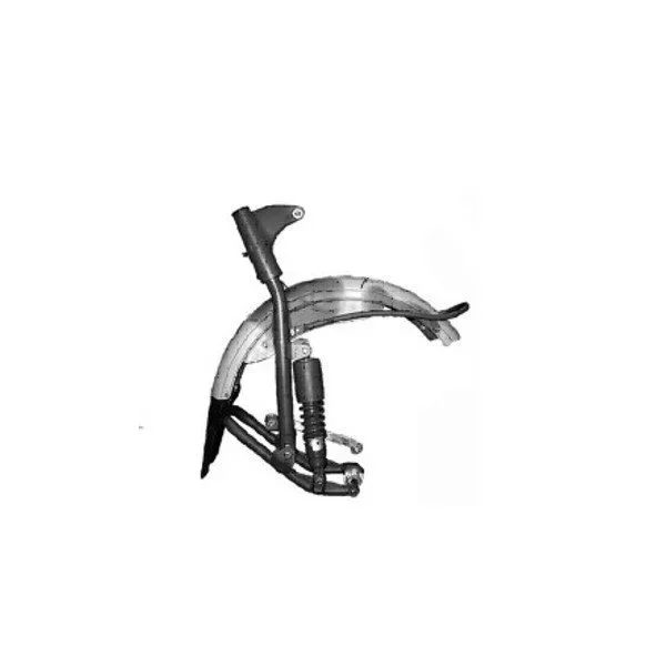 Leading link fork assembly for discbrake, original Ural carburetor sidecar models, via Moto Side Aventure, Ural sidecar dealer