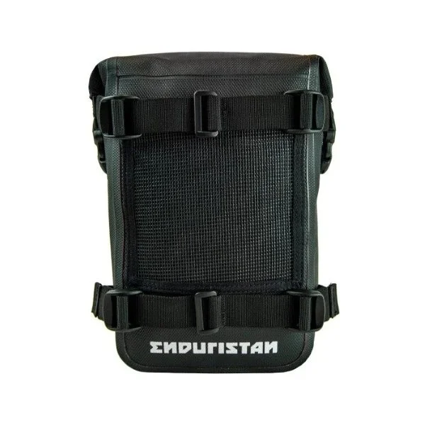 Grande sacoche de la marque Enduristan pour le garde-boue compatible avec les side-cars de marque Ural Motorcycles