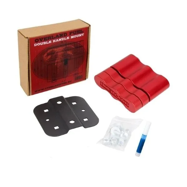 Soporte con doble asa Overland rojo, accesorio Overland para sidecar Ural a través de Moto Side Aventure (accesorio para sidecar Ural)