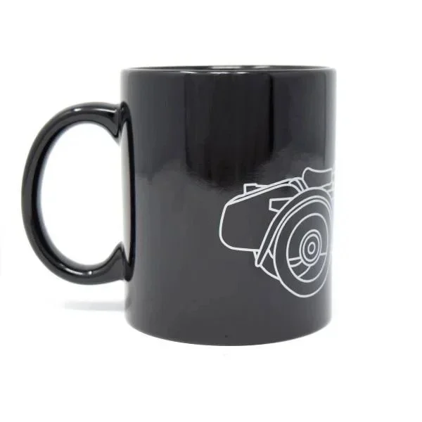 Taza de café Sidecar Ural - Vista lateral de Ural, accesorio para sidecar Ural a través de Moto Side Aventure (distribuidor de sidecares Ural)