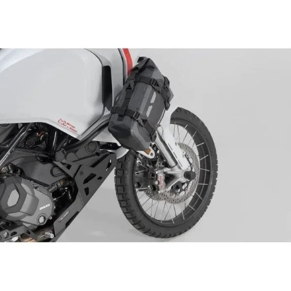 Bolsa de sillín Drybag 80 gris/negro, impermeable, 8L, accesorio para sidecar Ural a través de Moto Side Aventure (distribuidor de sidecares Ural)