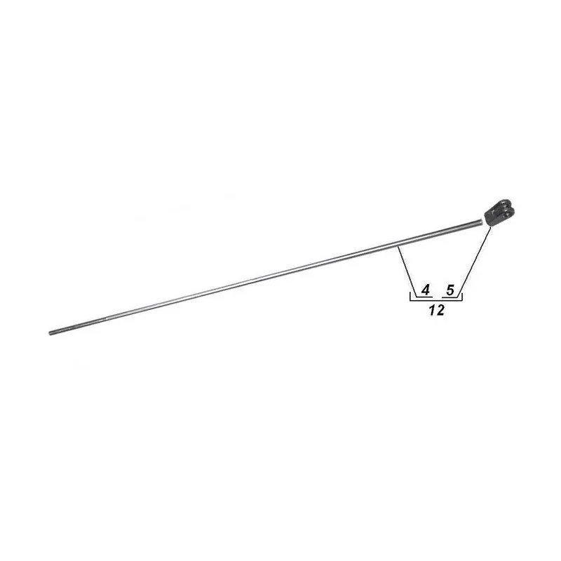 Brake tie rod assembly Retro with fork head until 2011 for the rear brake, original Ural carburetor sidecar models, via Moto Side Aventure, Ural sidecar dealer
