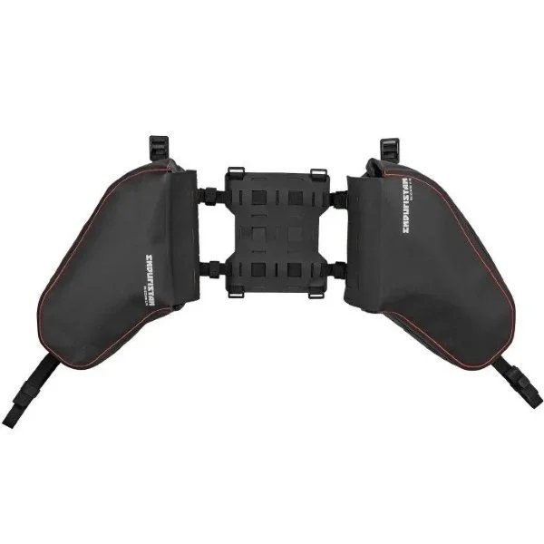 Alforjas de sillín Blizzard 2 de 15 litros de la marca Enduristan para el guardabarros, compatibles con los sidecares de la marca Ural Motorcycles