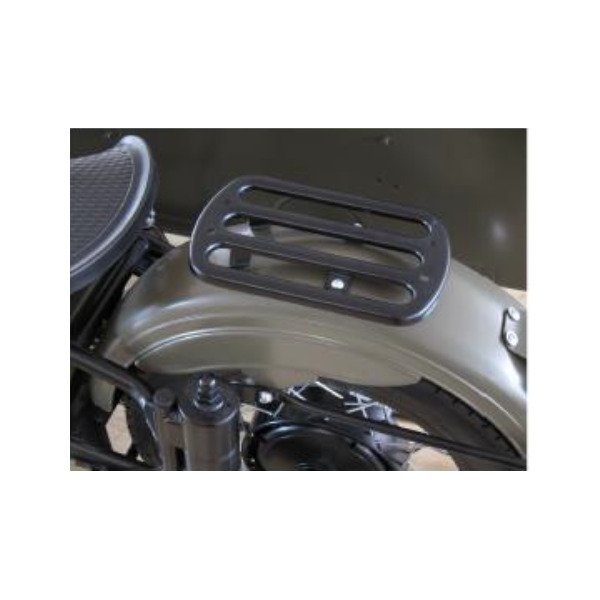 Portaequipajes para guardabarros trasero (verde NATO, negro, acero inoxidable), accesorio para sidecar Ural a través de Moto Side Aventure (distribuidor de sidecares Ural)