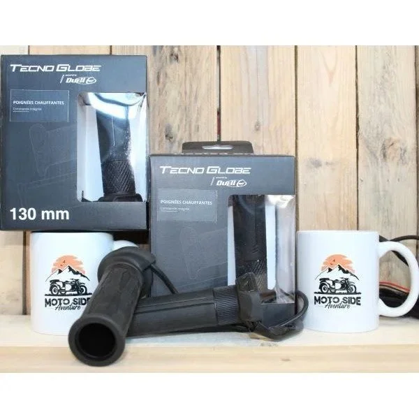 GOLD heated grips with integrated switch from Tecno Globe are accessories for Ural sidecars offered by Moto Side Aventure.