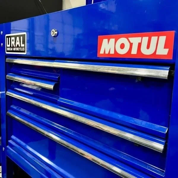 Sticker sheets, Ural x MOTUL, 5 pieces, this set allows you to customize your sidecar car, sidecar accessory Ural via Moto Side Aventure (sidecar dealer Ural)