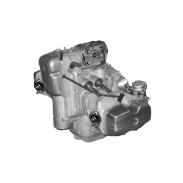 N°3 Base moteur peinte en noir avec carburateur, générateur Denso et système d'allumage (pièce carbu)