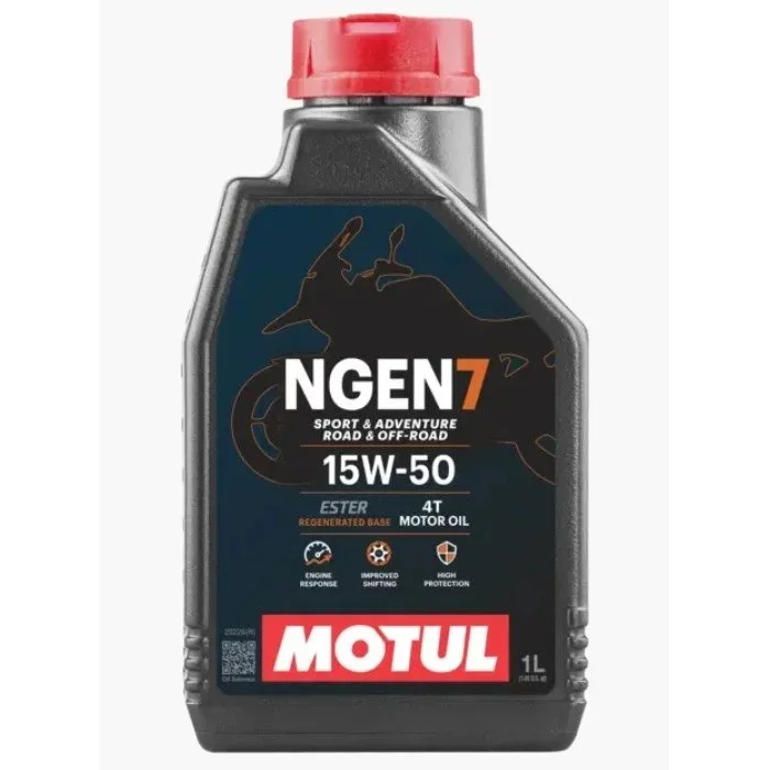 L’huile moteur Motul NGEN 7 15W50 4T est un mélange synthétique durable pour side-cars 4T