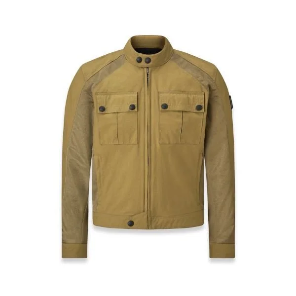 Blouson Belstaff Temple Tec olive for men, summer clothing ideal for adventures in sidecar Ural