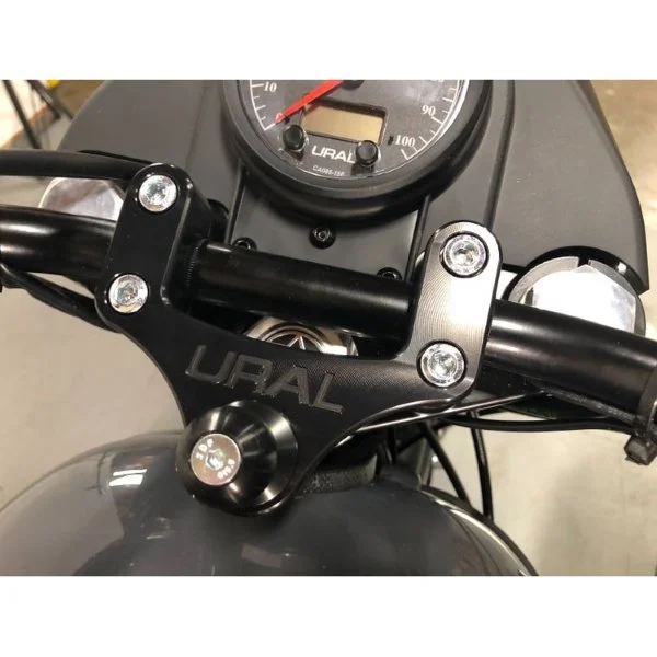 Ural handlebar clamp accessory ball mount is an handlebar accessory for Ural sidecars via Moto Side Aventure