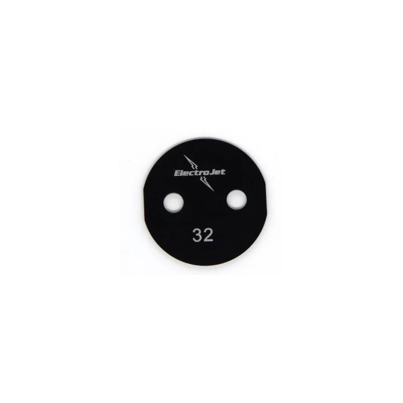 N°33 Anodized aluminium throttle valve plate including 2 screws for intake