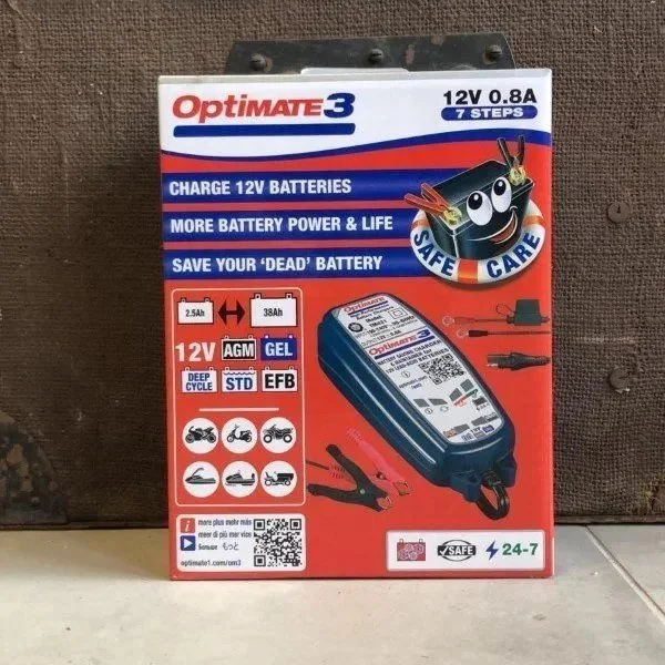 Cargador de baterías Optimate 3 (12 V, 0,8 A)