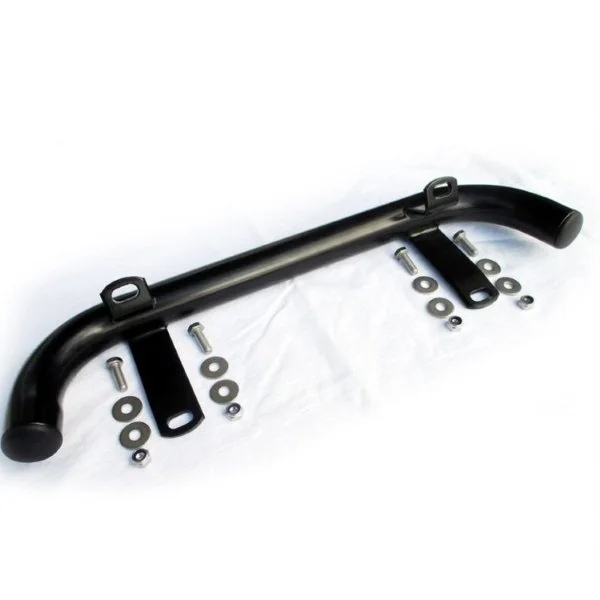 Reinforced sidecar rear bumper black