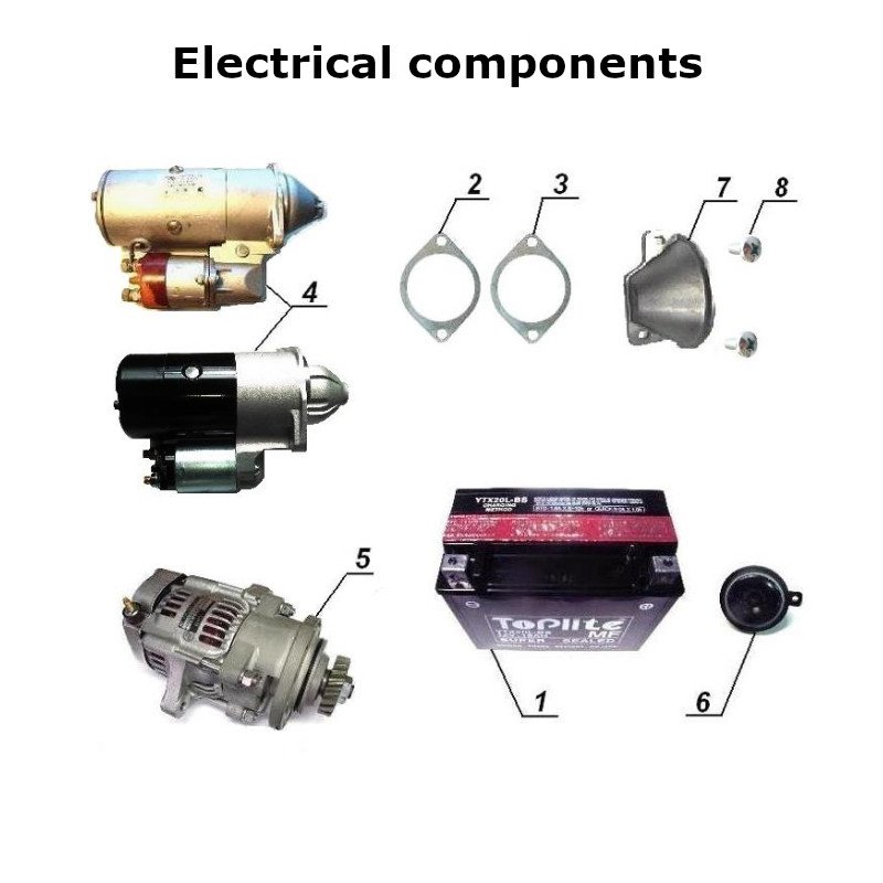 Electrical components for Ural Motorcycles with EFI injection engine.