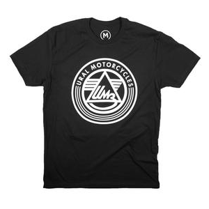 T-shirt à col rond Logo Ural Noir, vetement - life-style par Ural via Moto Side Aventure (concessionnaire side car Ural)