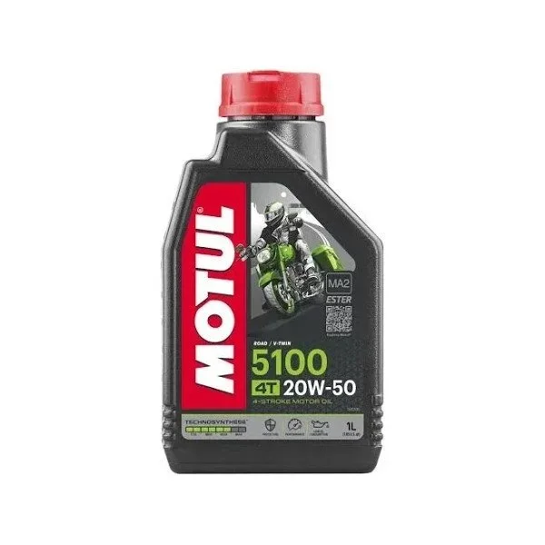 Huile moteur Motul 5100 20W50 4T, 1L