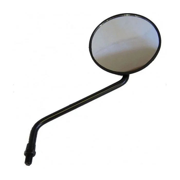 Le rétroviseur rond noir (gauche ou droit) est un accessoire pour side-car Ural via Moto Side Aventure (concessionnaire side-car Ural)