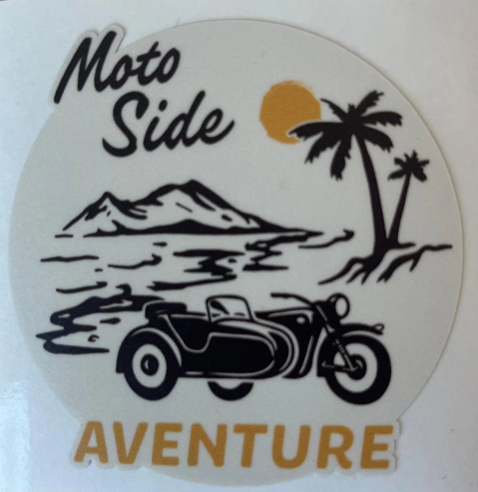 Autocollant Moto Side Aventure "Plage'