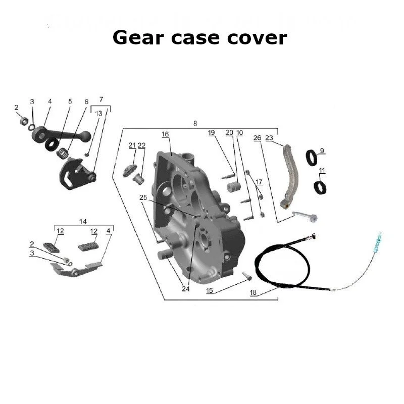 Gear case for Ural sidecars with EFI injection EFI