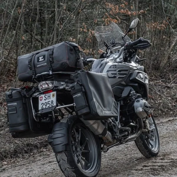 Enduristan Monsoon Evo 2 Side pannier, Ural sidecar accessory via Moto Side Aventure (Ural sidecar dealer)