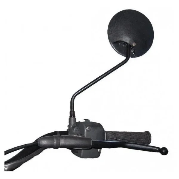 El retrovisor redondo negro (izquierdo o derecho) es un accesorio para sidecares Ural de Moto Side Aventure (distribuidor de sidecares Ural).