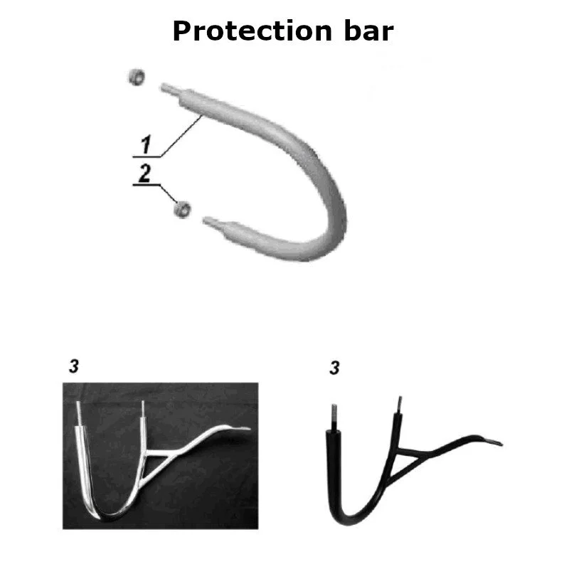 Diagram of the protection bar, original Ural Motorcycles spare part for sidecar via Moto Side Aventure (Ural sidecar dealer)