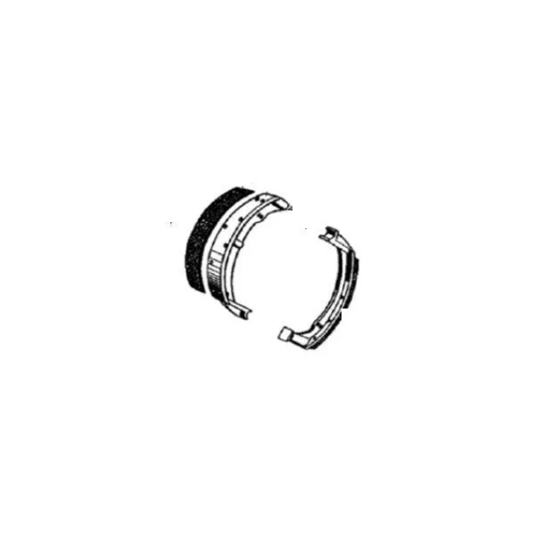 N°2 Brake shoe per unit for the front brake for telescopic fork (carburetor part)