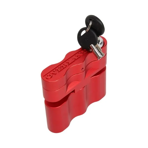 Support verrouillable pour carburant Overland rouge, accessoire Overland pour side-car Ural via Moto Side Aventure (accessoire sidecar Ural)