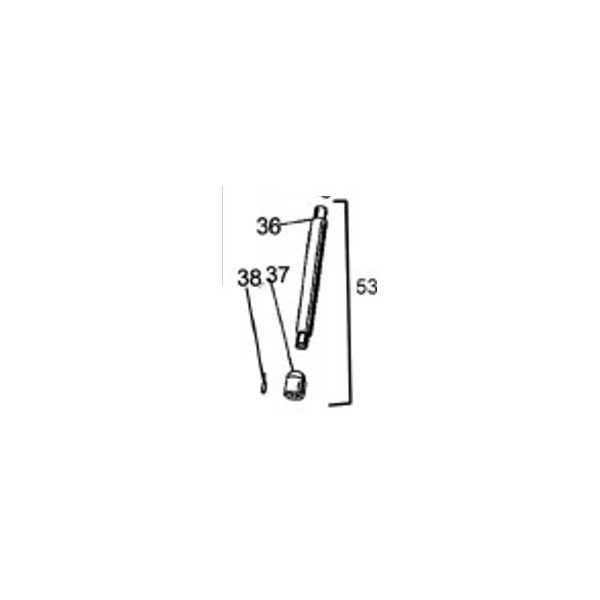 N°53 Cartouche d'amortisseur pour pièces détachées de fourche télescopique (pièce carbu)
