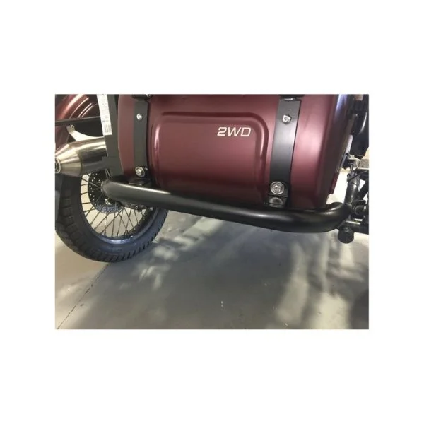 Parachoques trasero reforzado para sidecar, de color negro, accesorio para sidecares Ural a través de Moto Side Aventure (distribuidor de sidecares Ural)