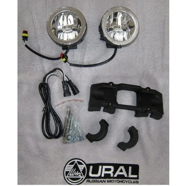 Double side-car LED lighting kit, accessory for Ural sidecar via Moto Side Aventure (Ural side car dealer)
