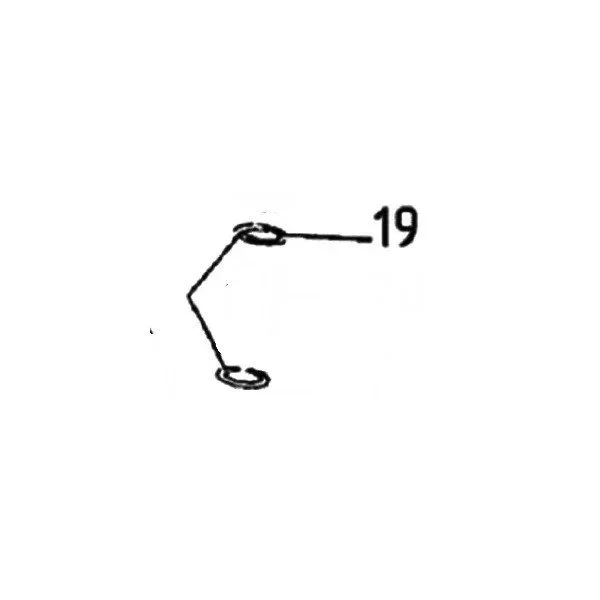 N°19 Circlip du tube de jambe de fourche avant pour pièces détachées de fourche télescopique (pièce carbu)