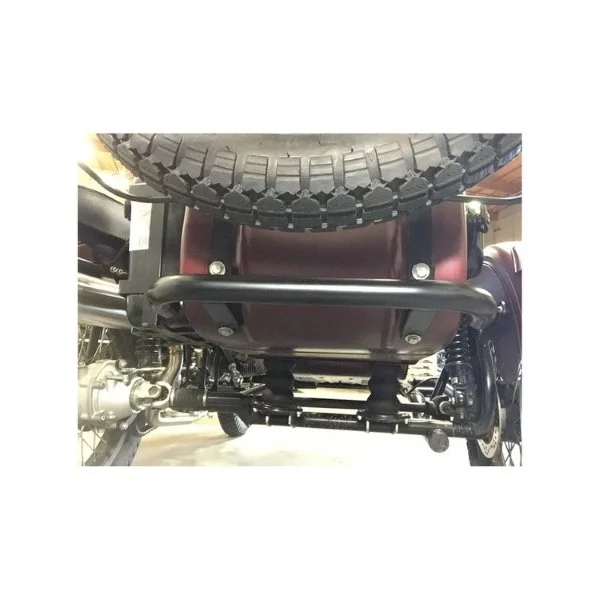 Parachoques trasero reforzado para sidecar, de color negro, accesorio para sidecares Ural a través de Moto Side Aventure (distribuidor de sidecares Ural)