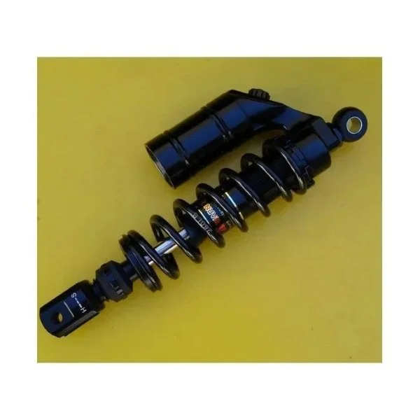 El amortiguador HCS en color negro es un accesorio para sidecares Ural disponible a través de Moto Side Aventure (distribuidor de sidecares Ural)
