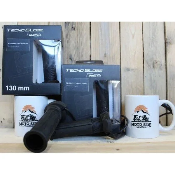 GOLD heated grips with integrated switch from Tecno Globe are accessories for Ural sidecars offered by Moto Side Aventure.
