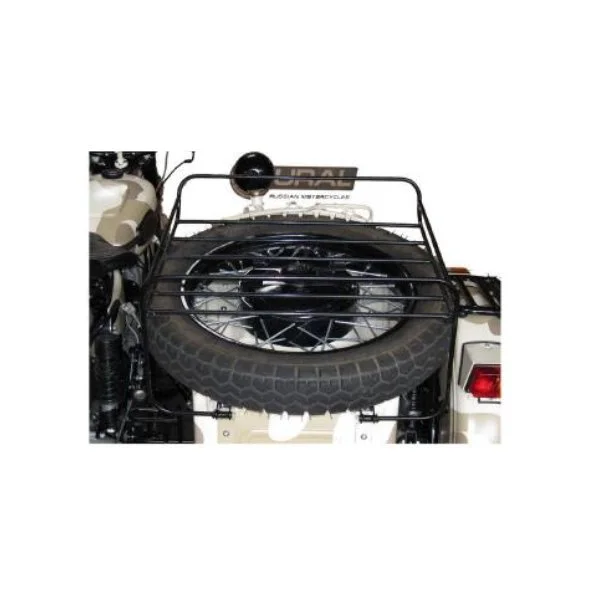 Luggage rack assembly for spare wheel, black with all fittings, complete set