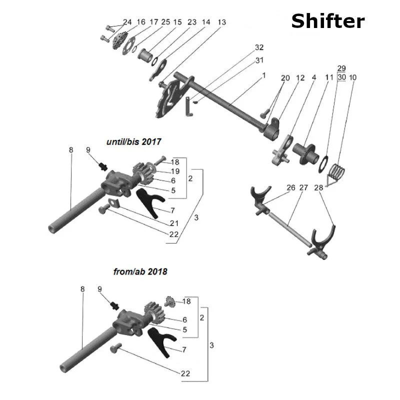 Shifter for Ural sidecars with EFI injection engine.