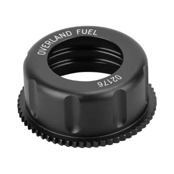 Black CNC aluminum cap, Overland accessory for Ural sidecar via Moto Side Aventure (Ural sidecar dealer)