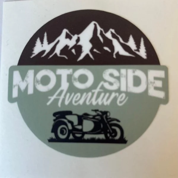 Autocollant Moto Side Aventure "Montagne"