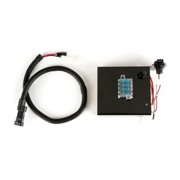 Toma de corriente para sidecar con caja de fusibles y mazo de cables
