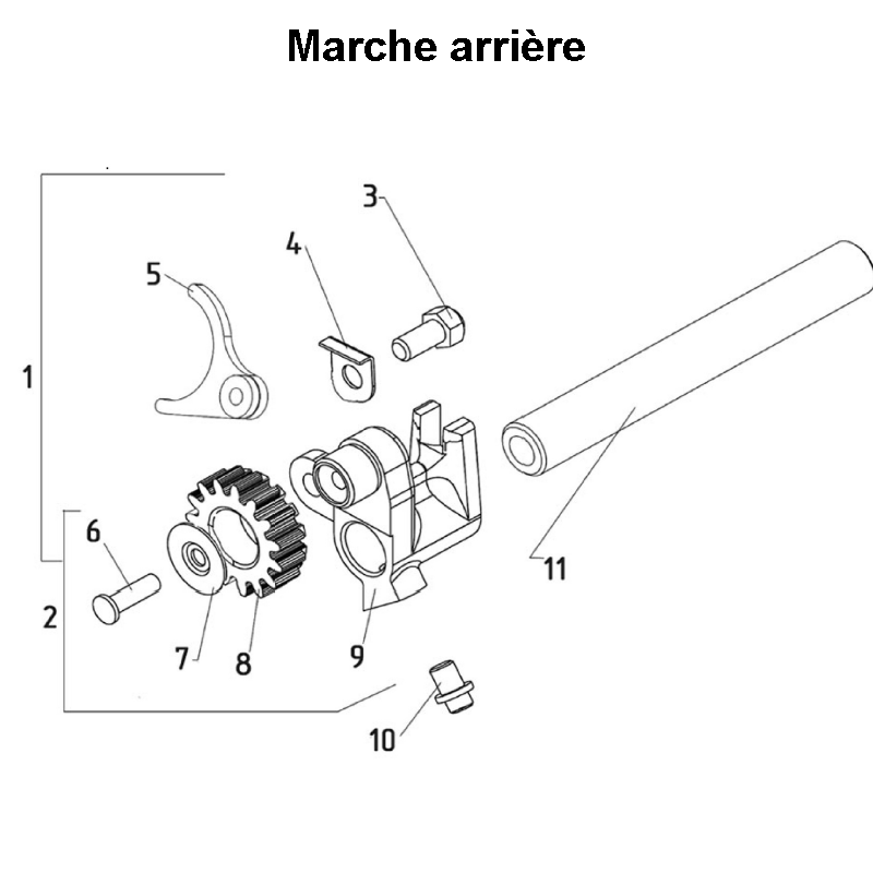 Marche arrière pour les side-cars Ural dotés d'un moteur à carbureteur