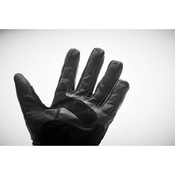 Gants femme Rodeo noirs 100% cuir, équipement du pilote via Moto Side Aventure (concessionnaire side car Ural)