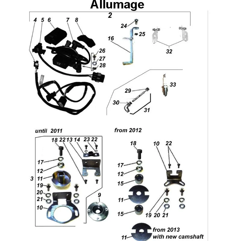 Allumagee pour les side-cars Ural Motorcycles équipés d'un moteur à carburateur.