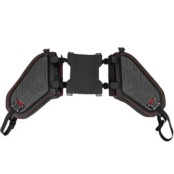 Sacoches de selle Blizzard 2 de 15L de la marque Enduristan pour le garde-boue compatible avec les side-cars de marque Ural Motorcycles